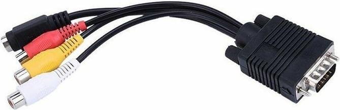 Actual product image JTI VGA to RCA audio/video adapter cable (0.10 m)