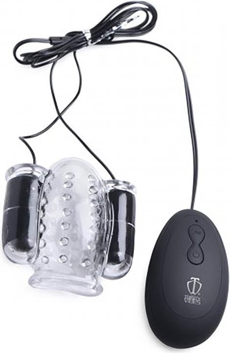 Actual product image Pipedream 20X Deluxe Dual Vibrating Head Teaser