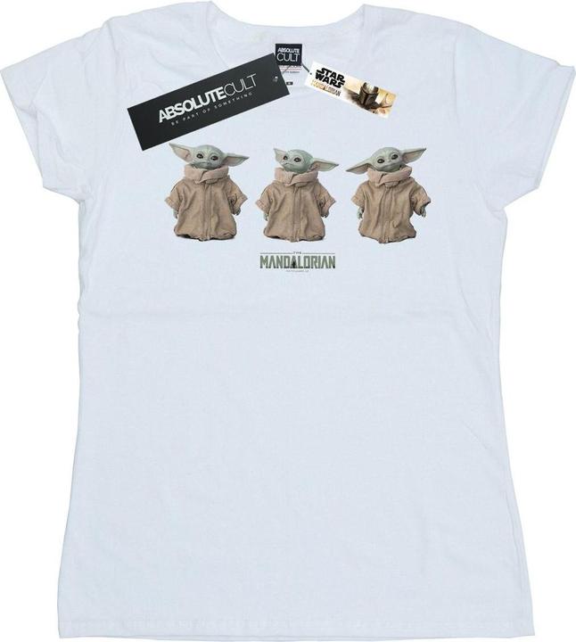 Immagine prodotto Star Wars The Mandalorian The Child Poses Maglietta Donna (XL)