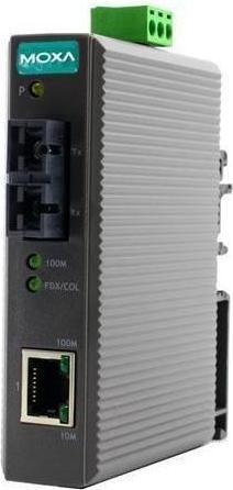 Produktbild Moxa IMC-21-S-SC - Industrieller 10100BaseT(X) auf 100BaseFX Medienkonverter, Singlemode, SC-Anschluss