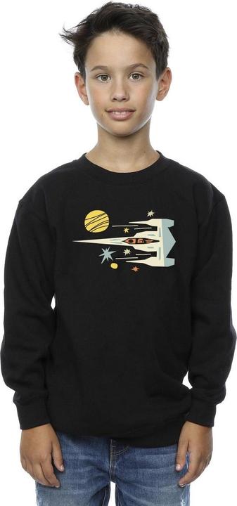 Actual product image Star Wars Boys The Mandalorian Cutout Ship Sweatshirt (140, 146)