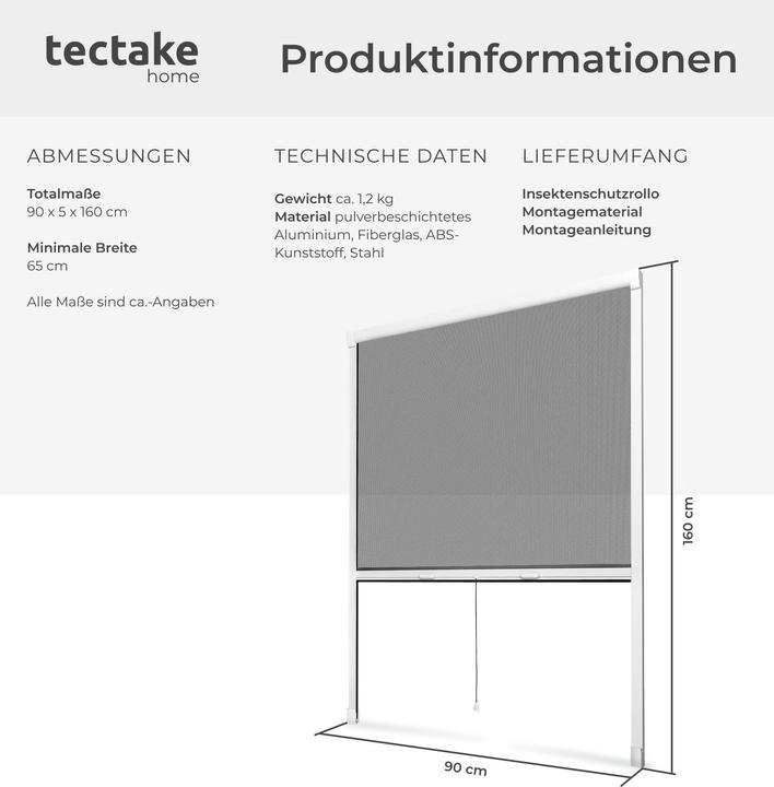 Image du produit tectake Store Rideau (90 x 160 cm)