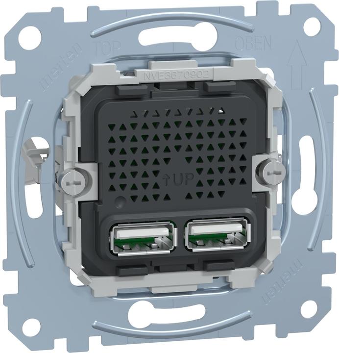 Image du produit Schneider Electric USB-Ladestation-Einsatz MTN4366-0100 (0.10 W)
