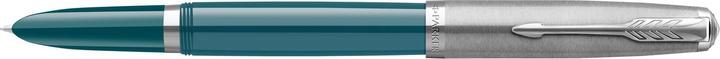Parker Fountain pen 51 Teal C.C. F (Palladium, Blue, 1 x)