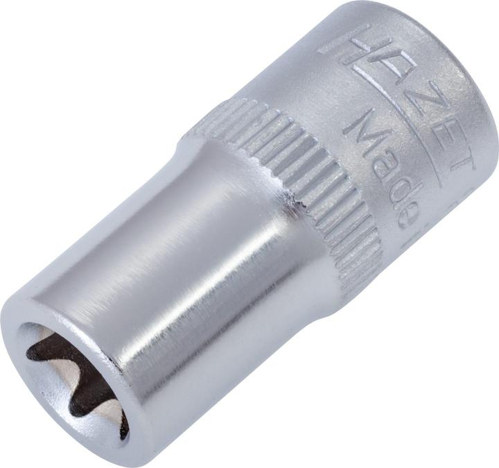Immagine prodotto HAZET Inserto chiave a bussola ∙ TORX 850-E8 ∙ Attacco quadro, cavo, 6,3 mm (1/4 di pollice) ∙ Pro…
