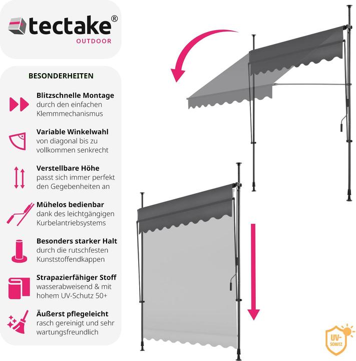 Image du produit tectake Store à pince (2 m)