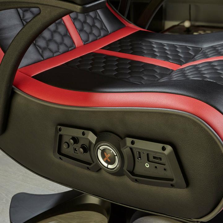 Actual product image X Rocker Chaise de jeu Evora 2.1 audio sans-fil Noire/Rouge