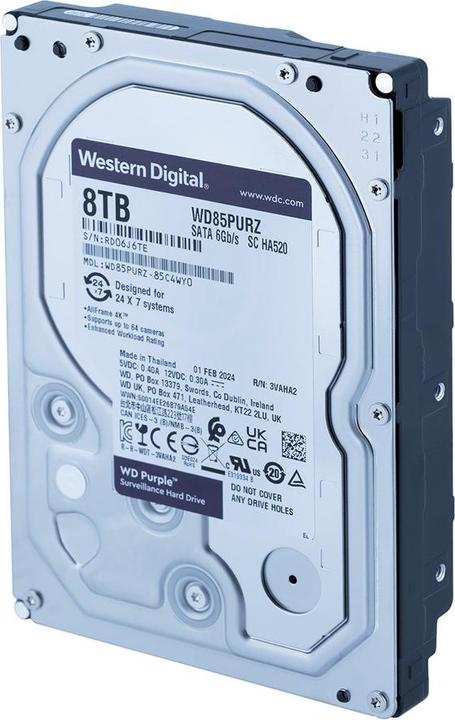 Actual product image WD Purple (8 TB, 3.5", CMR)