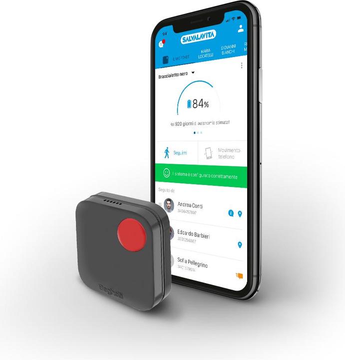 Produktbild Beghelli Lifesaver Pocket GSM Personal GPS Tracker Schwarz (Android, iOS, Mac OS 11.0 (Big Sur))