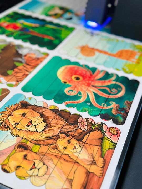 Immagine prodotto Activity Board Regali per bambini, 10 puzzle di animali, puzzle in legno per bambini, regali per bambini, animali