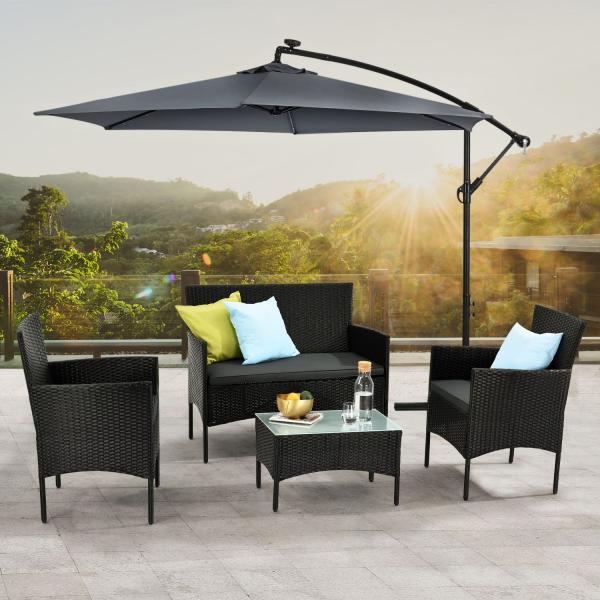 Produktbild Juskys Polyrattan Sitzgruppe Fort Myers