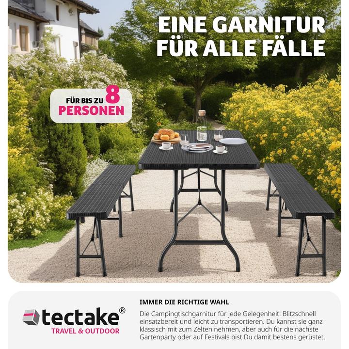 Image du produit tectake Ensemble de table de camping