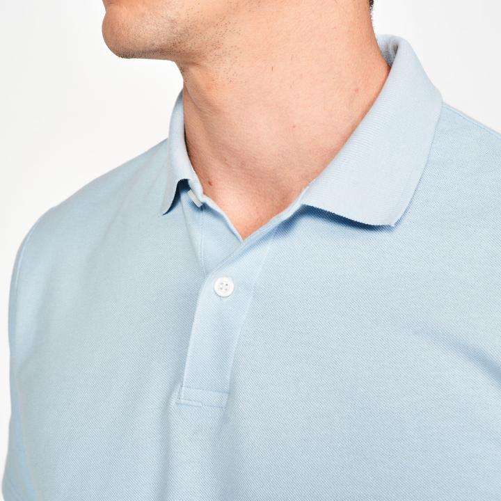 Actual product image Inesis Herren Golf Poloshirt kurzarm 100 % Baumwolle - MW100 blau (S)