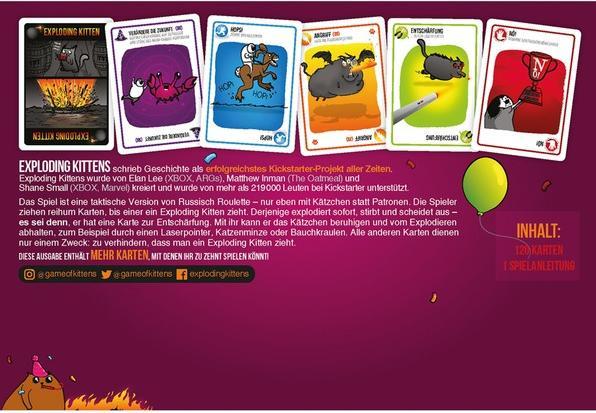 Immagine prodotto Exploding Kittens Gatti ed esplosioni (Tedesco)