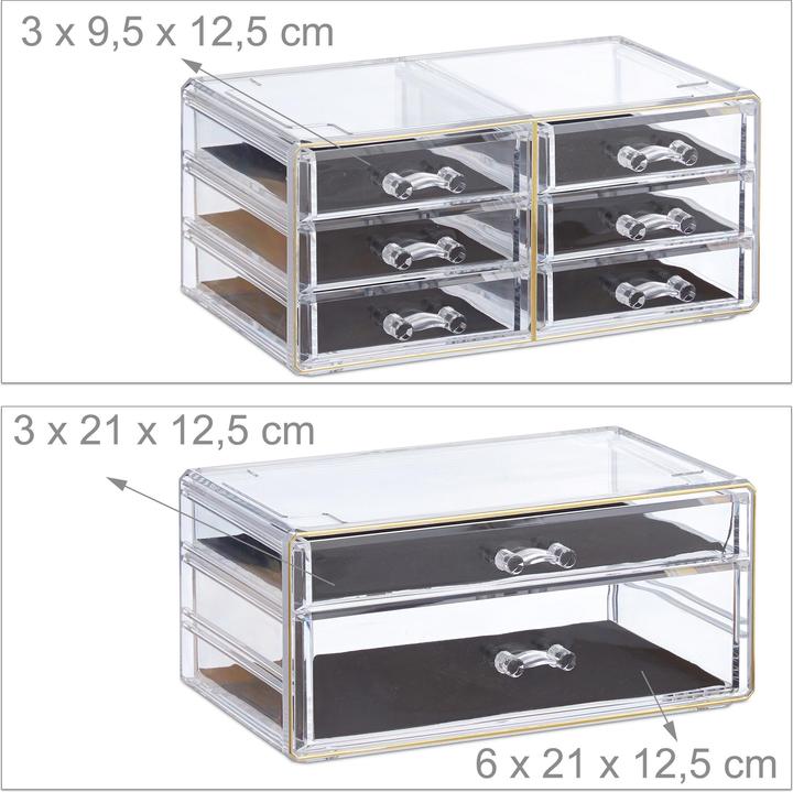 Actual product image Relaxdays Makeup Organizer