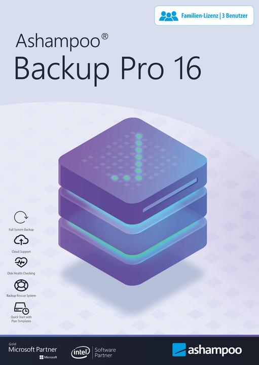 Produktbild Ashampoo Backup Pro 16 ESD, Vollversion, 1 PC (3 User, unbegrenzt)