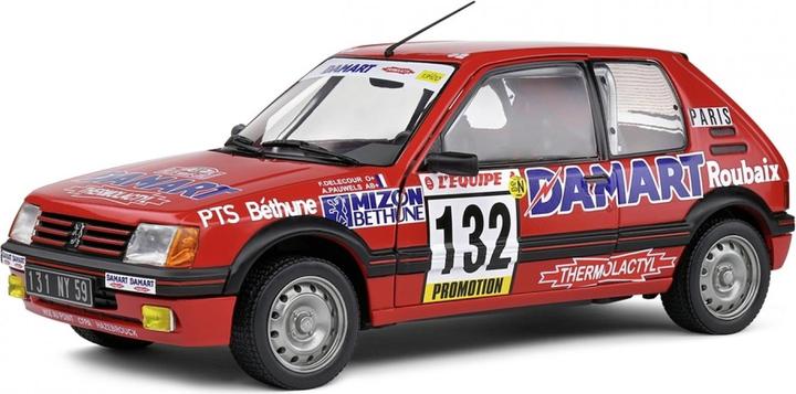 Immagine prodotto Solido 1:18 Peugeot 205 GTI, 1,6L #132 rosso