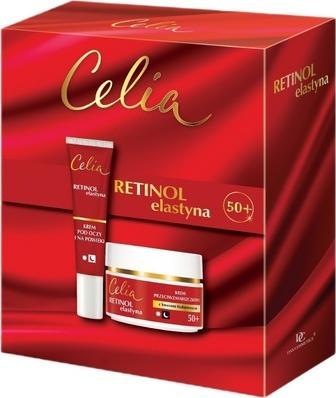 Immagine prodotto Celia Celiaset Retinol Elastin Cream 50 per il giorno e la notte 50ml con crema occhi e palpebre 15ml (Set trucco)
