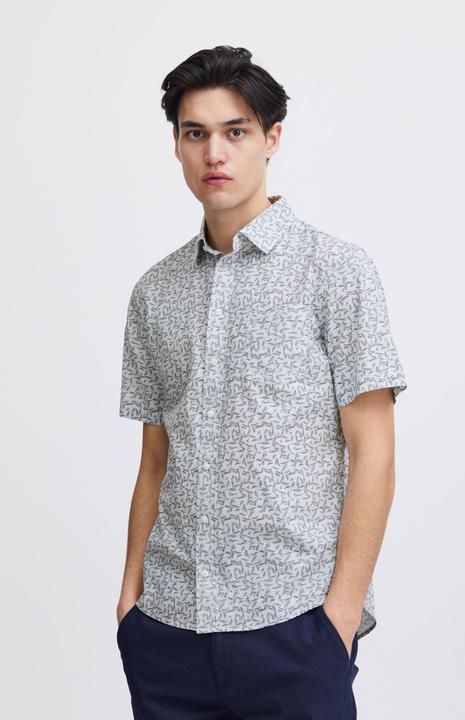 Casual Friday CFAnton SS AOP leaves shirt 20505069