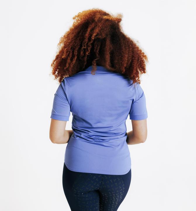 Actual product image Fouganza Reit-Poloshirt kurzarm Damen blau (XS)