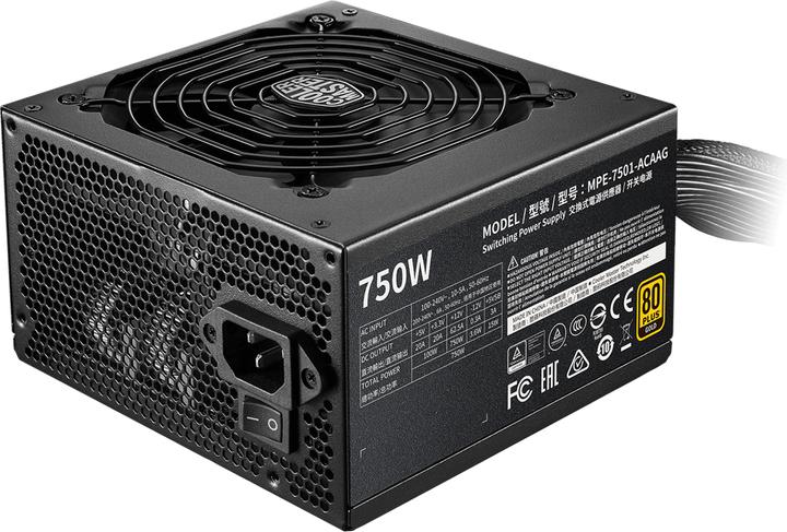Image du produit Cooler Master MWE 750W 80+ Gold V2 Alimentation 24 broches ATX ATX noir (750 W)