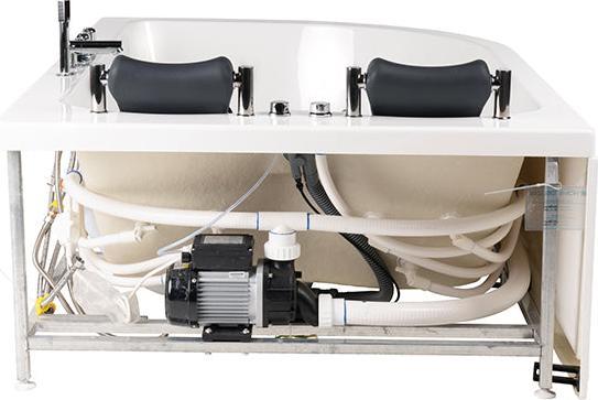 Actual product image Home Deluxe Whirlpool bath 2 persons DOLPHIN (right) - 180x120x65cm (120 cm, 180 cm)