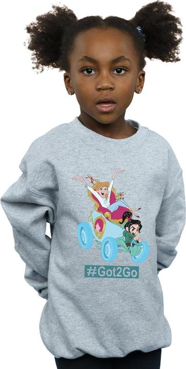 Produktbild Disney Wreck It Ralph Cinderella And Vanellope Sweatshirt Mädchen (140, 146)