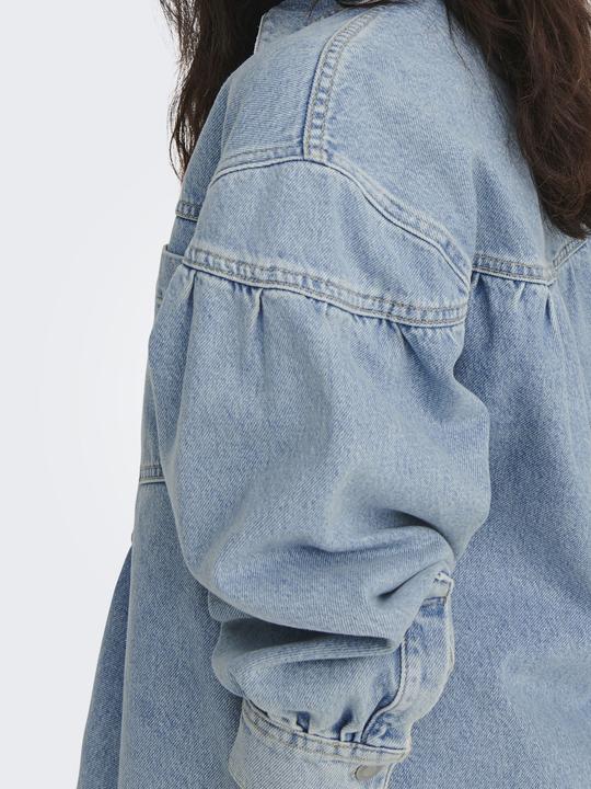Produktbild Only Fly-Away Kragen Ärmelbündchen mit Knopf Jacke Jeansjacke (XL)