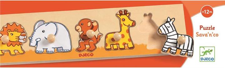 Immagine prodotto Djeco Puzzle di legno - Savannah (5 pezzi)
