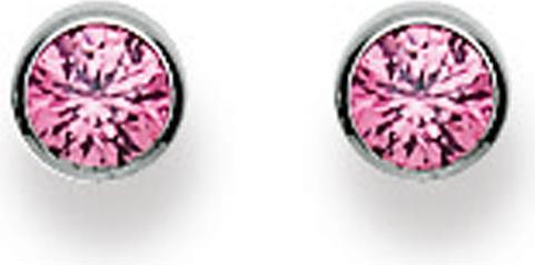 Produktbild Muau Stud earrings white gold 750 Zirconia 4.5mm (750/18 K Gold)