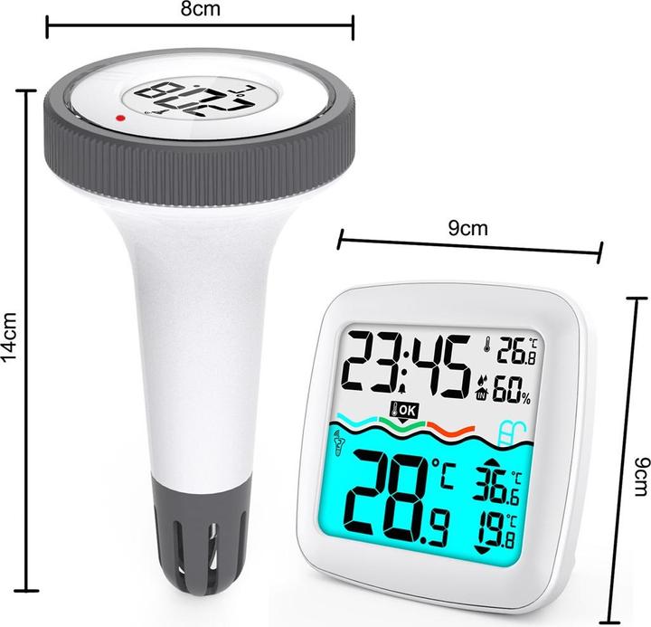 Actual product image Greenblue Pool thermometer with GB216 weather station