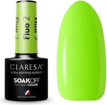 Claresa Fluo UV-Nagellack 5ml - 2er-Pack (Grün, Farblack)