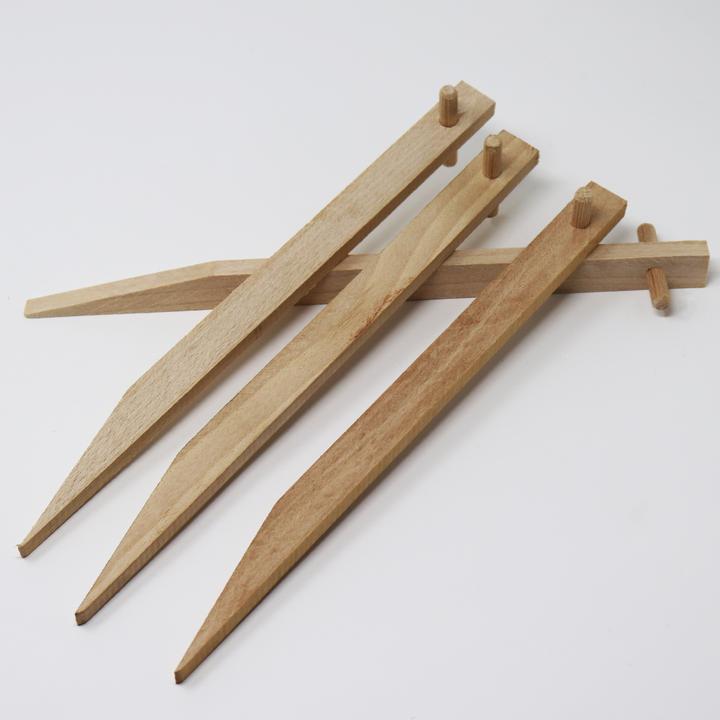 Actual product image Aquagart 60 Erdanker aus Buchenholz I Holz Bodenanker Holzpock Befestigungsanker