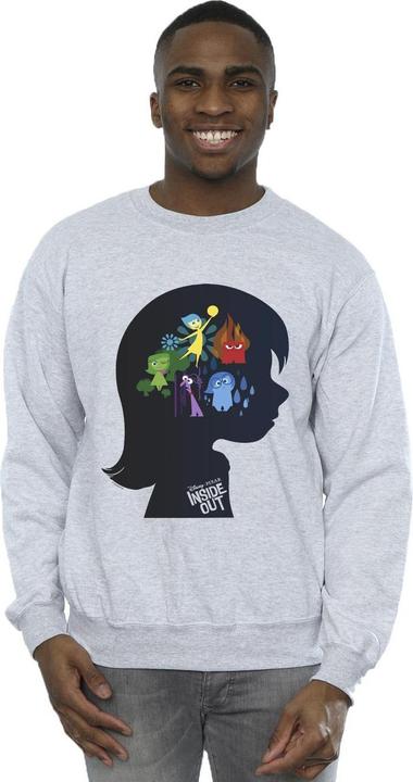 Actual product image Disney Mens Inside Out Head Silhouette Sweatshirt (XL)