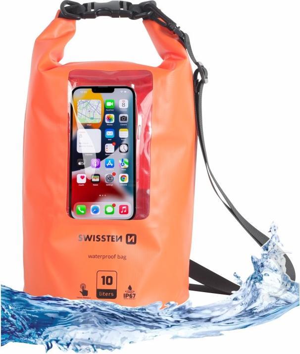 Produktbild Swissten Waterproof Case Orange (10L) (Zusätzliche Polsterung)