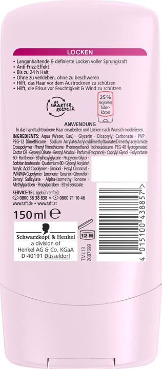 Produktbild Taft Locken Styling Balm (Haarcreme, 150 ml)