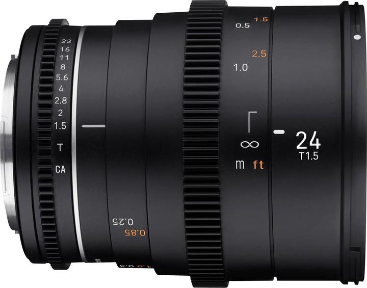 Immagine prodotto Samyang MF 24mm T1.5 VDSLR MK2 Canon RF (Canon RF, Micro Four Thirds, APS-C / DX, Full-frame)