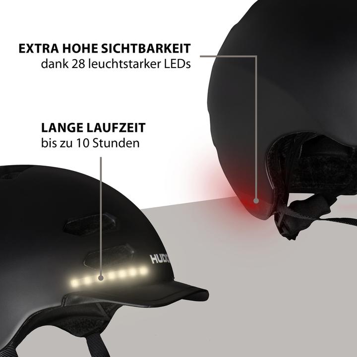 Produktbild Hudora Skaterhelm LED, Gr. L (58 - 61 cm)