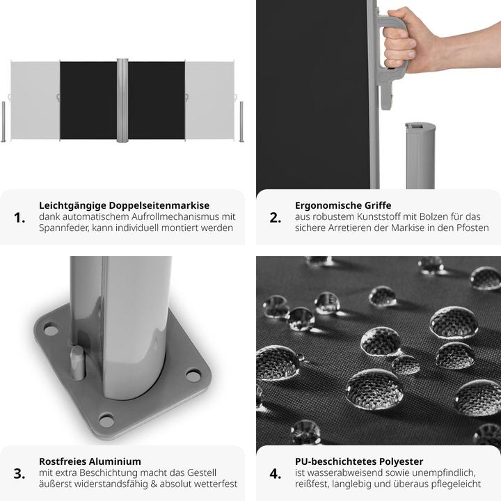 Actual product image tectake Double side awning (6 m)