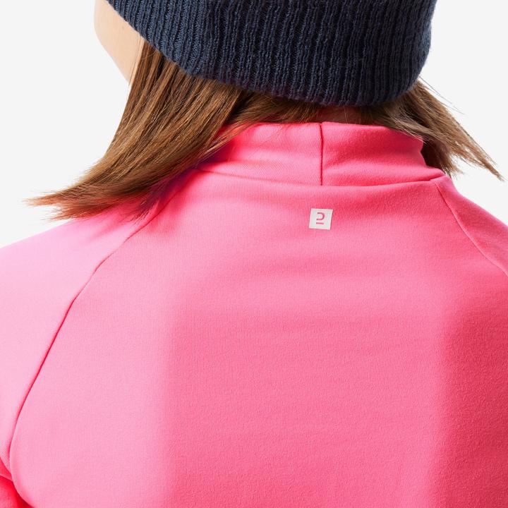 Produktbild Wedze Skiunterwäsche Funktionsshirt Kinder hoher Kragen - BL 500 neonrosa (152)