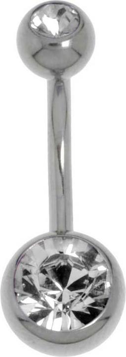 Bijouteria Bauchpiercing (Edelstahl, Zirkonia)