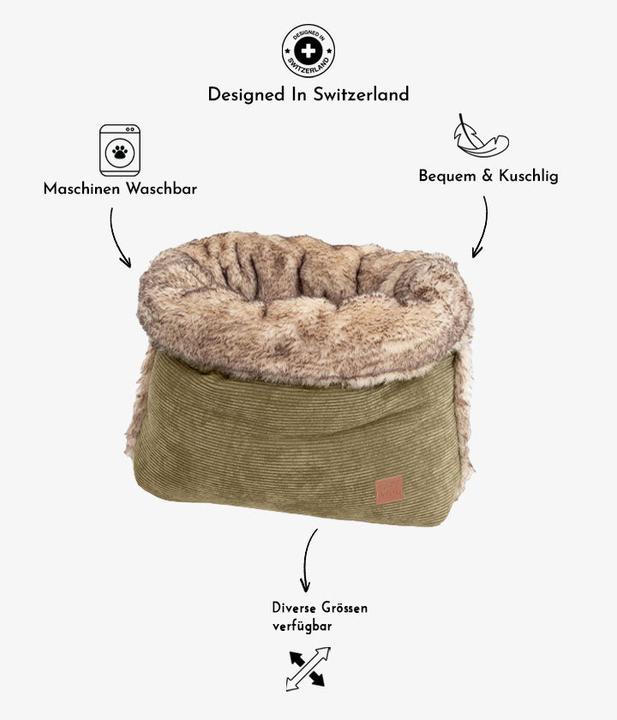 Immagine prodotto Pet & Co. Borsa Snuggle Cord Sand M (Cane)