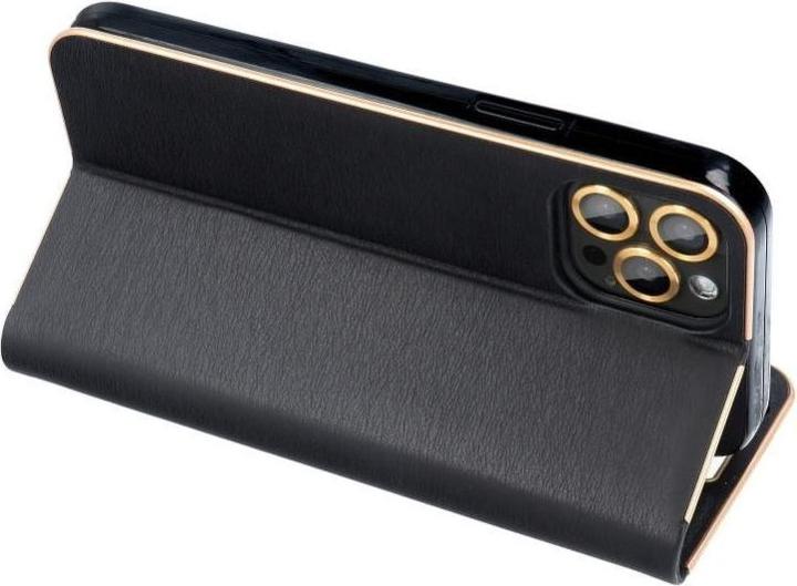 Produktbild Forcell Book case OEM LUNA Book Gold for HUAWEI P Smart black (Huawei P Smart+)