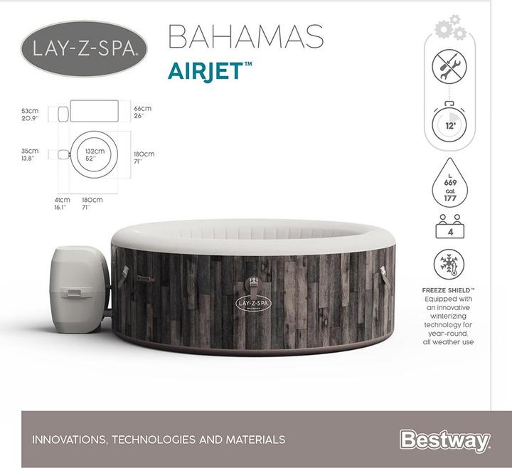 Actual product image Bestway Lay-Z-Spa Bahamas (4 pers.)