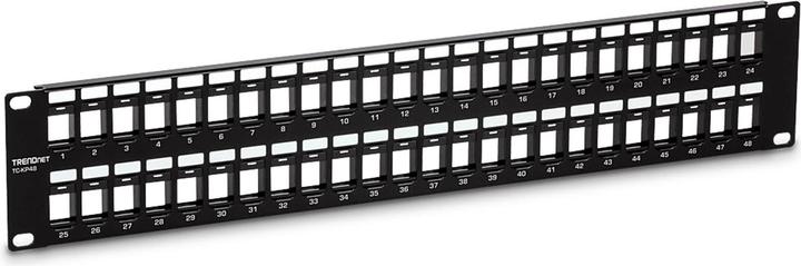 Actual product image Trendnet TC-KP48 patch panel (blank panel)
