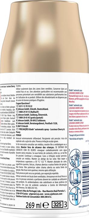 Image du produit Glade Recharge Automatic Spray Cerise enchantée & Pivoine