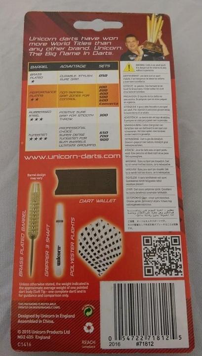 Image du produit Unicorn Steel Tip - S200 - 21g (21 g)