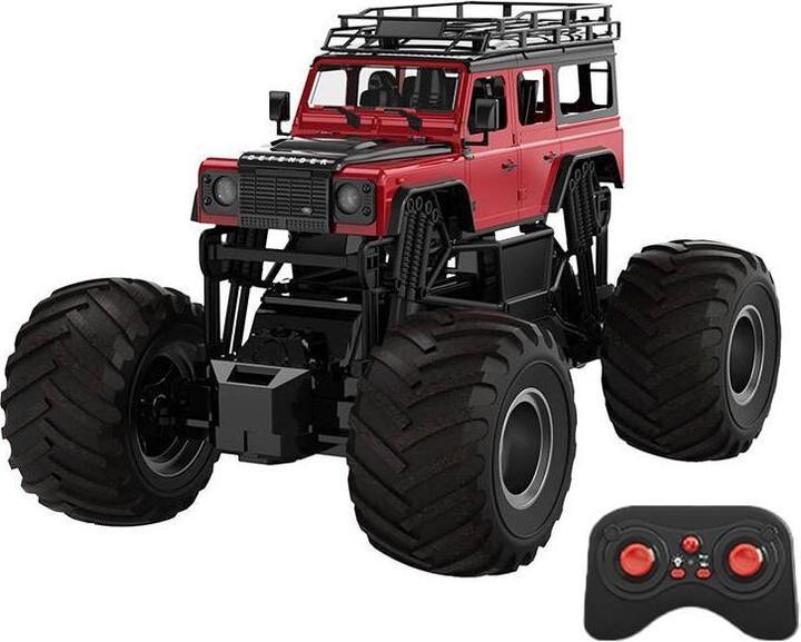 Double Auto telecomandata RC 1:8 (rosso) Land Rover Defender E375-003