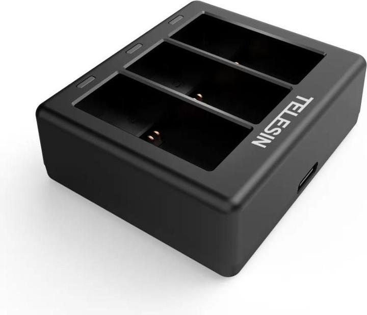 Image du produit Telesin Chargeur 3 slots pour GoPro Hero 9 / Hero 10 (GP-BCG-902) (Hero 10, Héros 9, Hero 11, GoPro Hero 12)