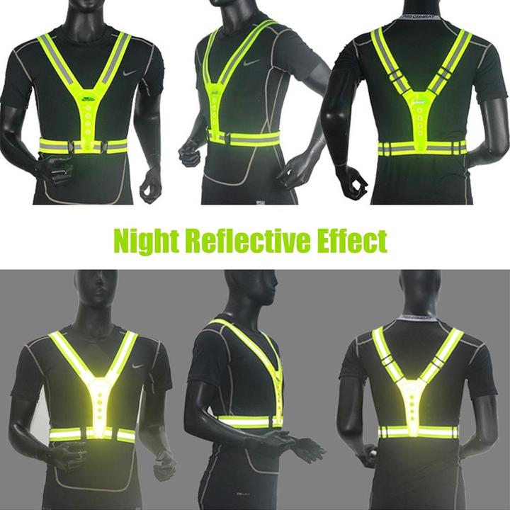 Immagine prodotto Japcell Reflektierende Weste mit LED-Licht (Taglia unica)